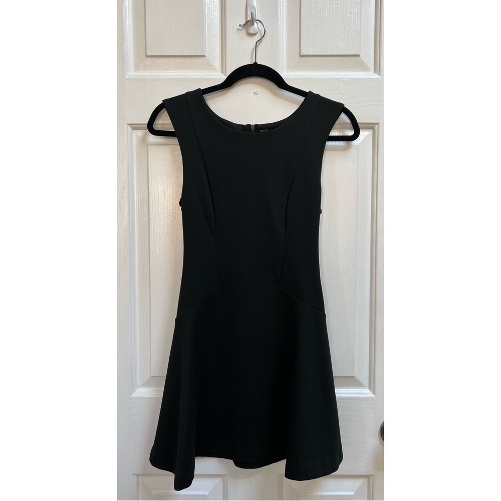 [Free People] Black Cha Cha Mini Skater Dress